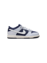 Nike Kids Dunk Low "Football Grey/Midnight Navy/Summit White" sneakers