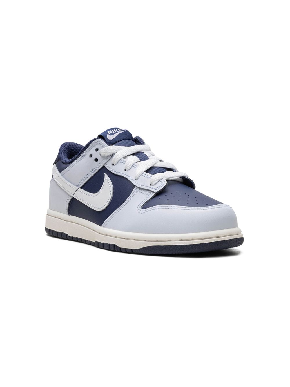 Nike Kids Dunk Low "Football Grey/Midnight Navy/Summit White" sneakers