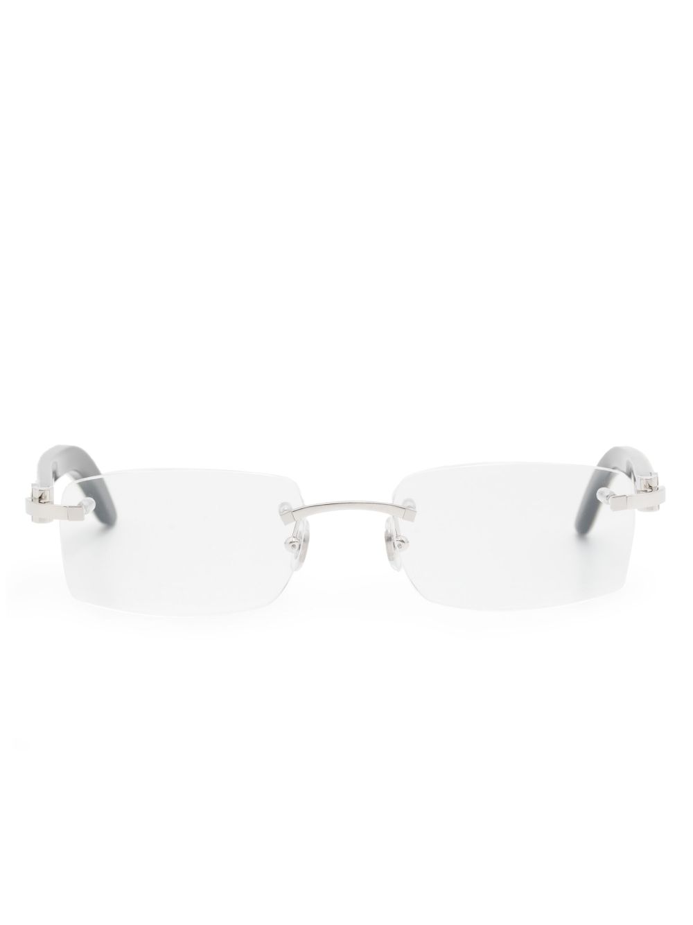 Cartier Eyewear C Décor rectangle-frame glasses