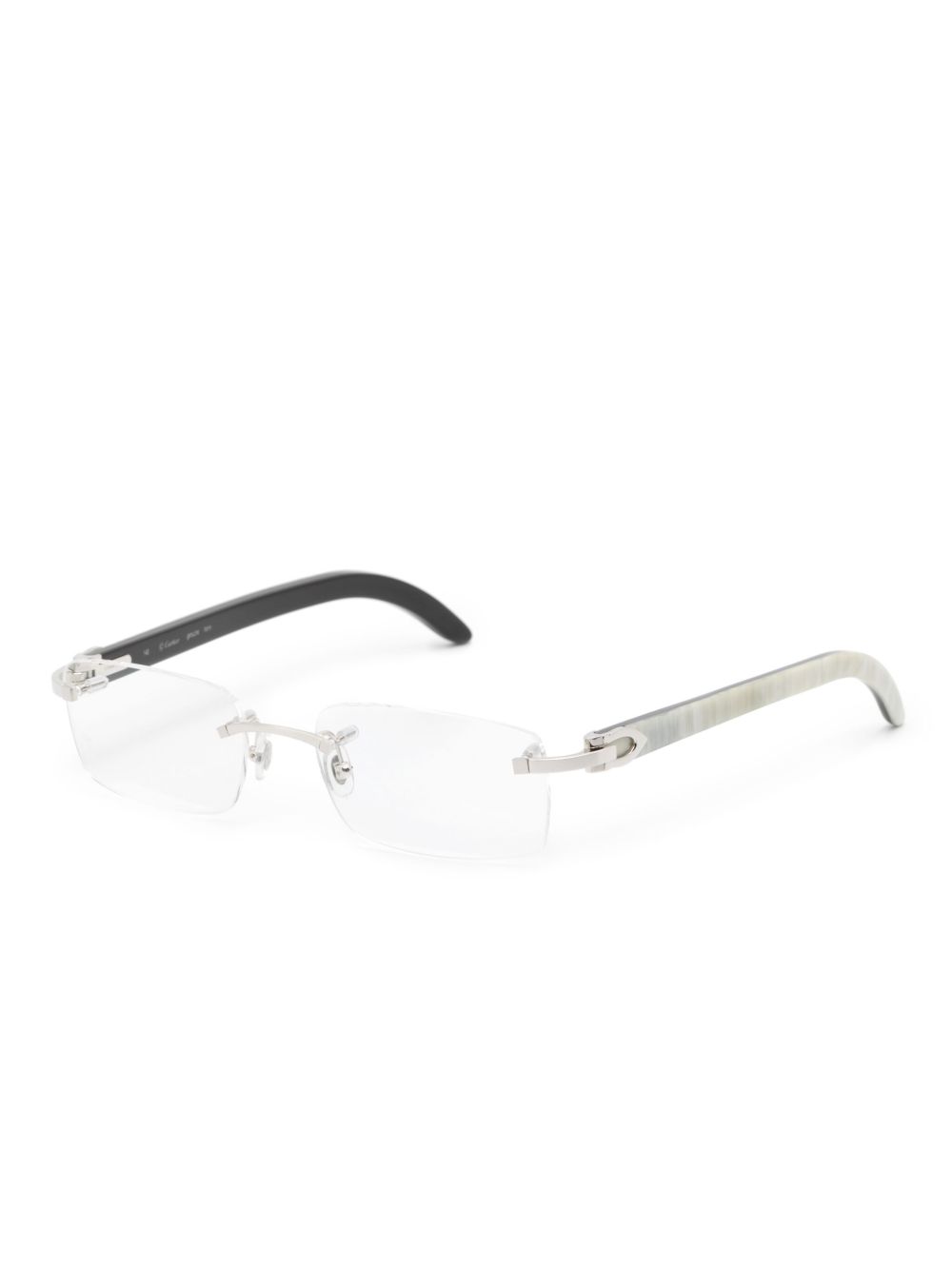 Cartier Eyewear C Décor rectangle-frame glasses