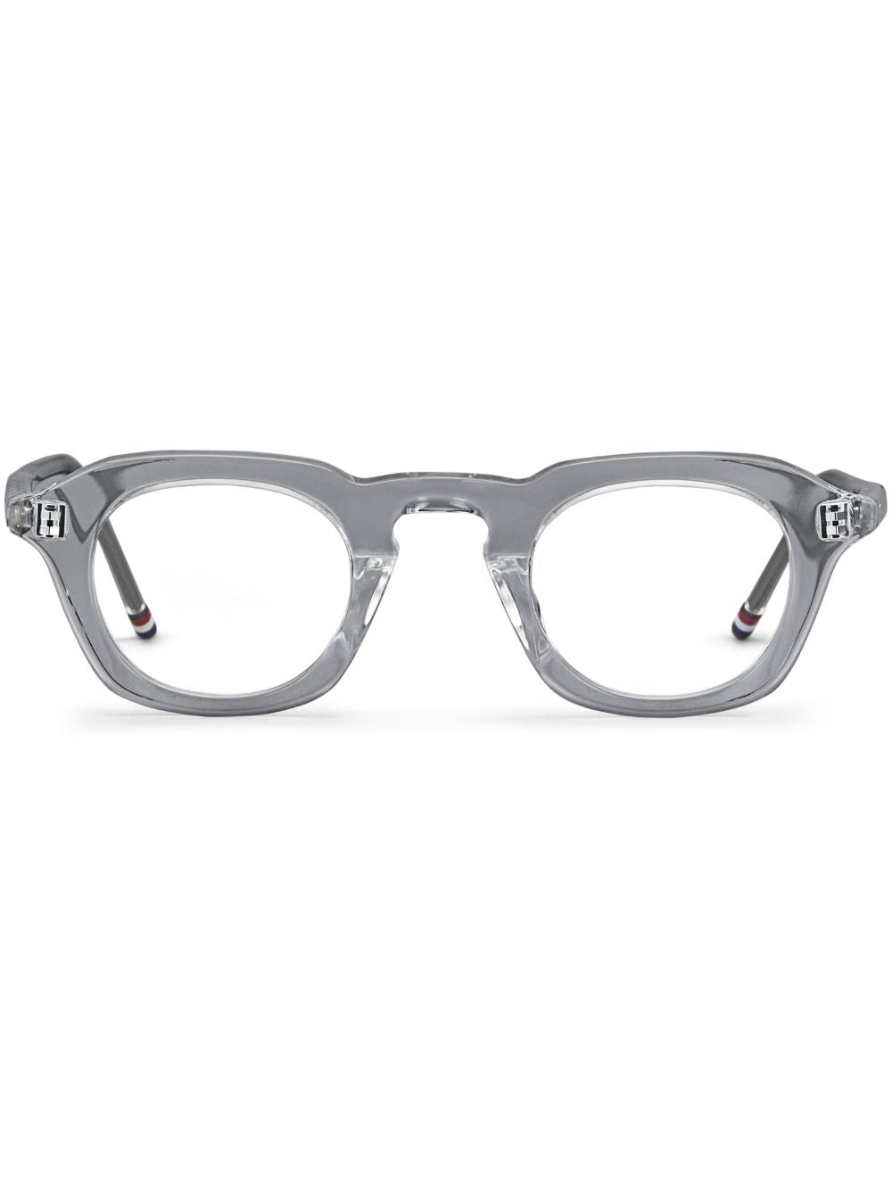 Lunettes transparentes à monture carrée de Thom Browne 