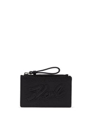 Karl Lagerfeld K/Skuare Grainy zip wallet