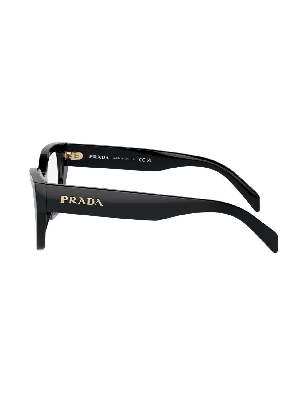 Prada Eyewear matte geometric-frame glasses