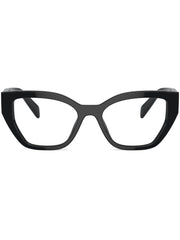 Prada Eyewear matte geometric-frame glasses