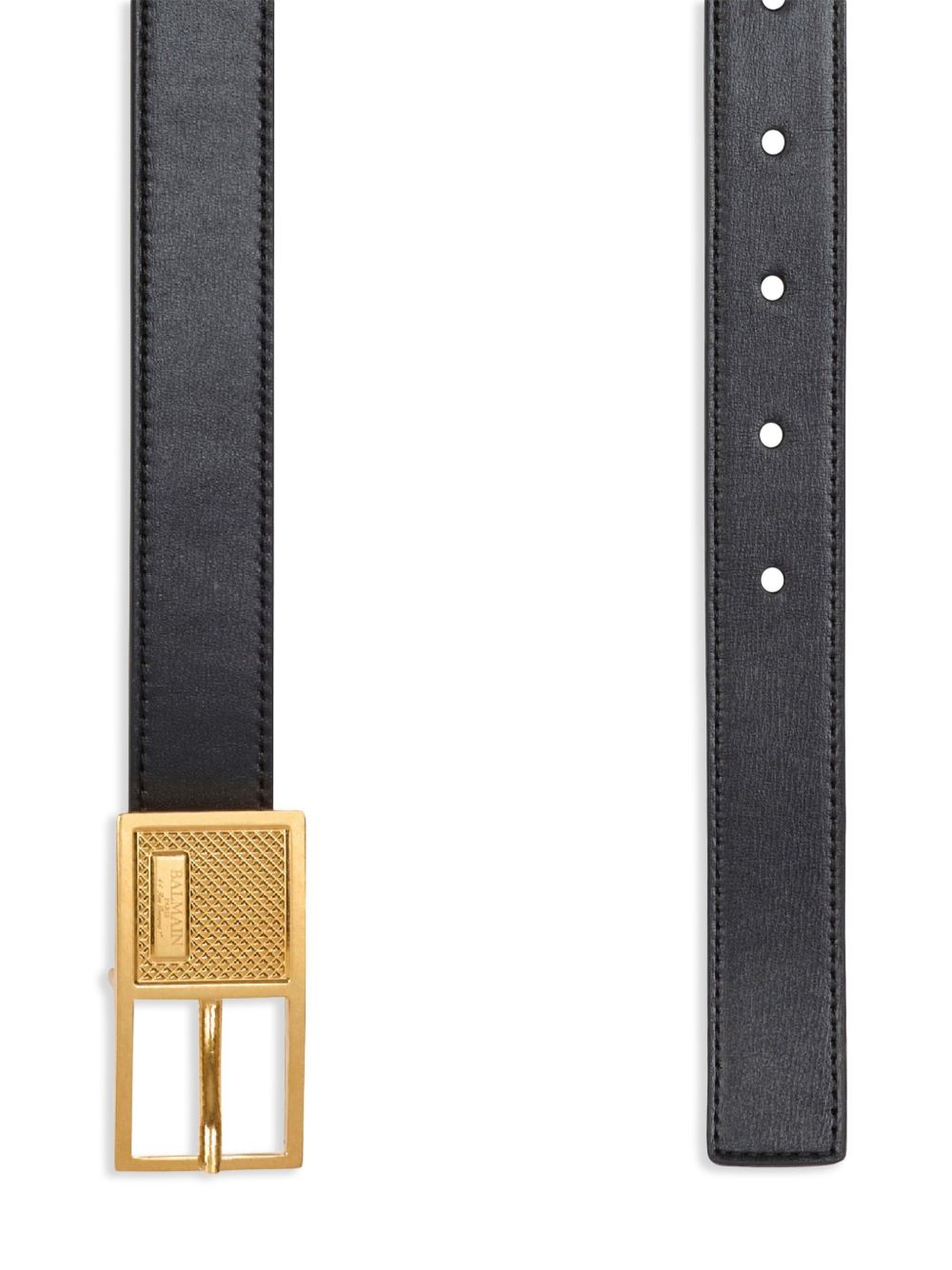 Ceinture fine en cuir Balmain Signature 