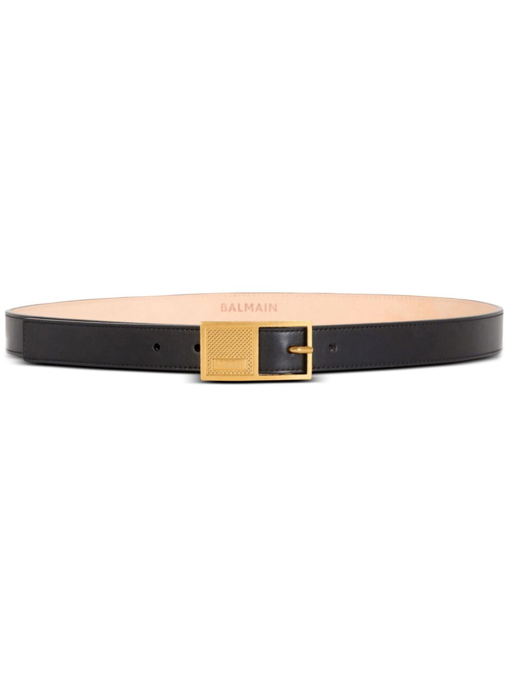 Balmain Thin Signature leather belt