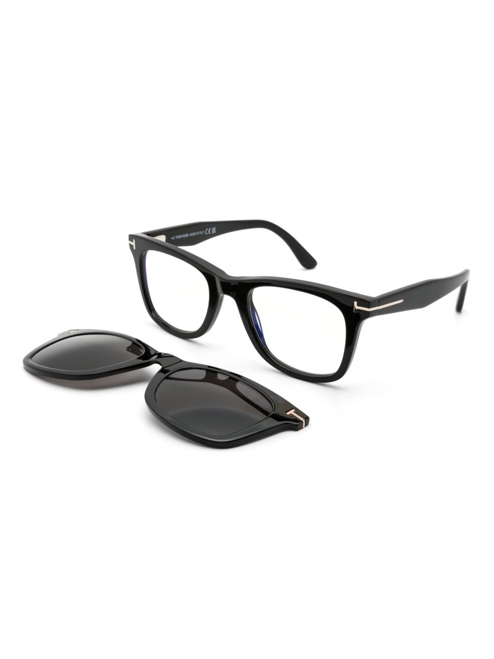 TOM FORD Eyewear square-frame clip-on glasses