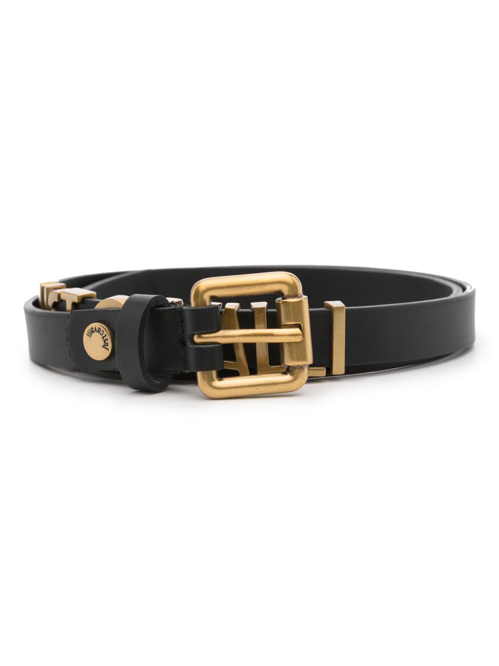 Just Cavalli logo-lettering leather belt