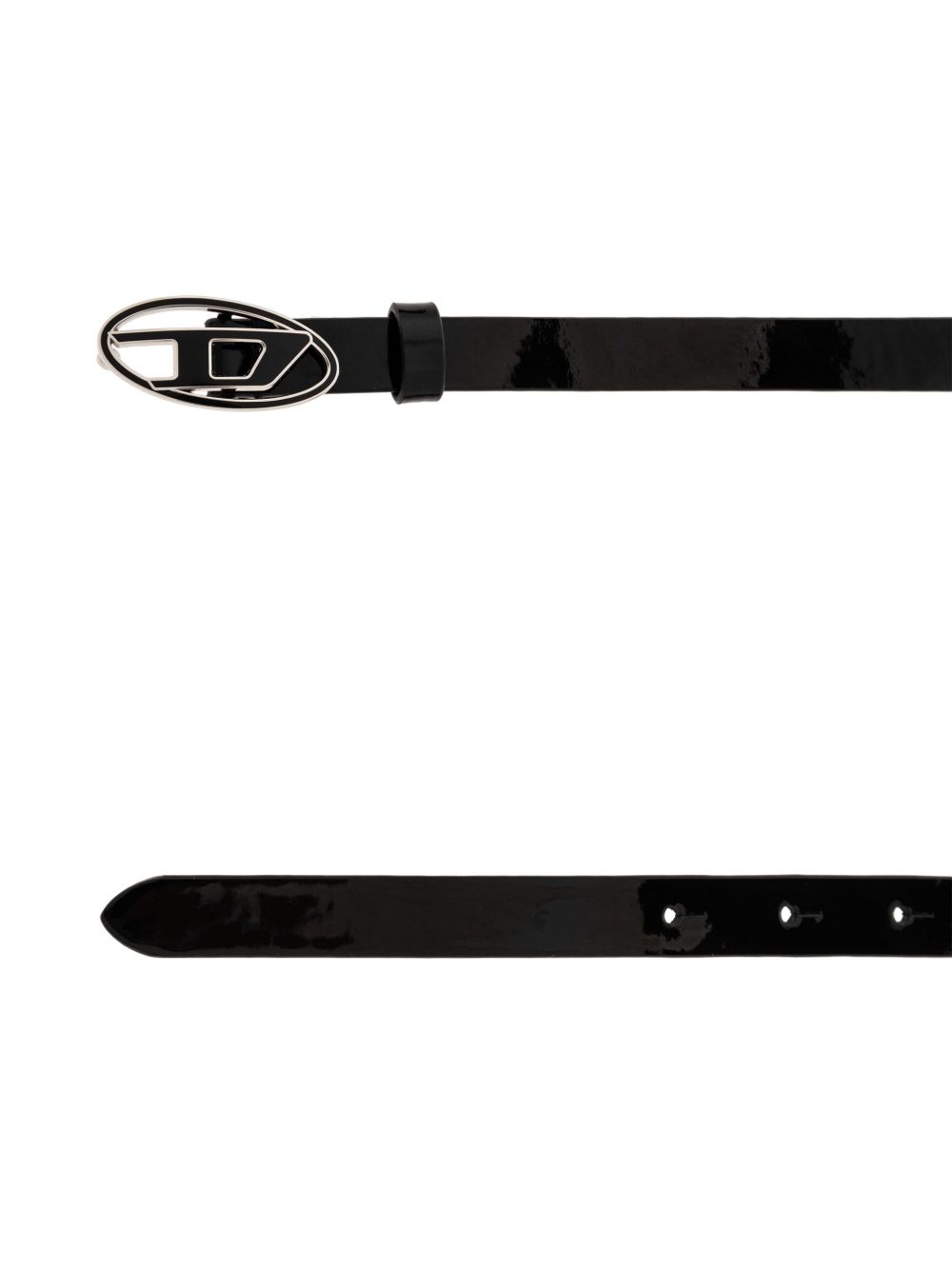 Diesel B-1dr patent-leather belt