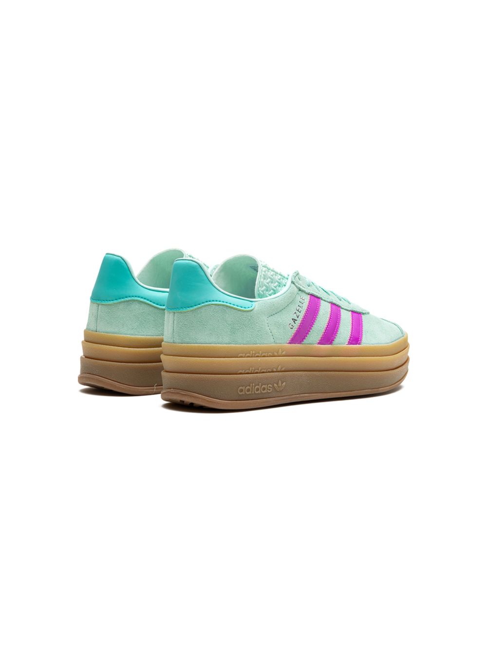 adidas Kids Gazelle Bold "Turqoise/Pink" sneakers