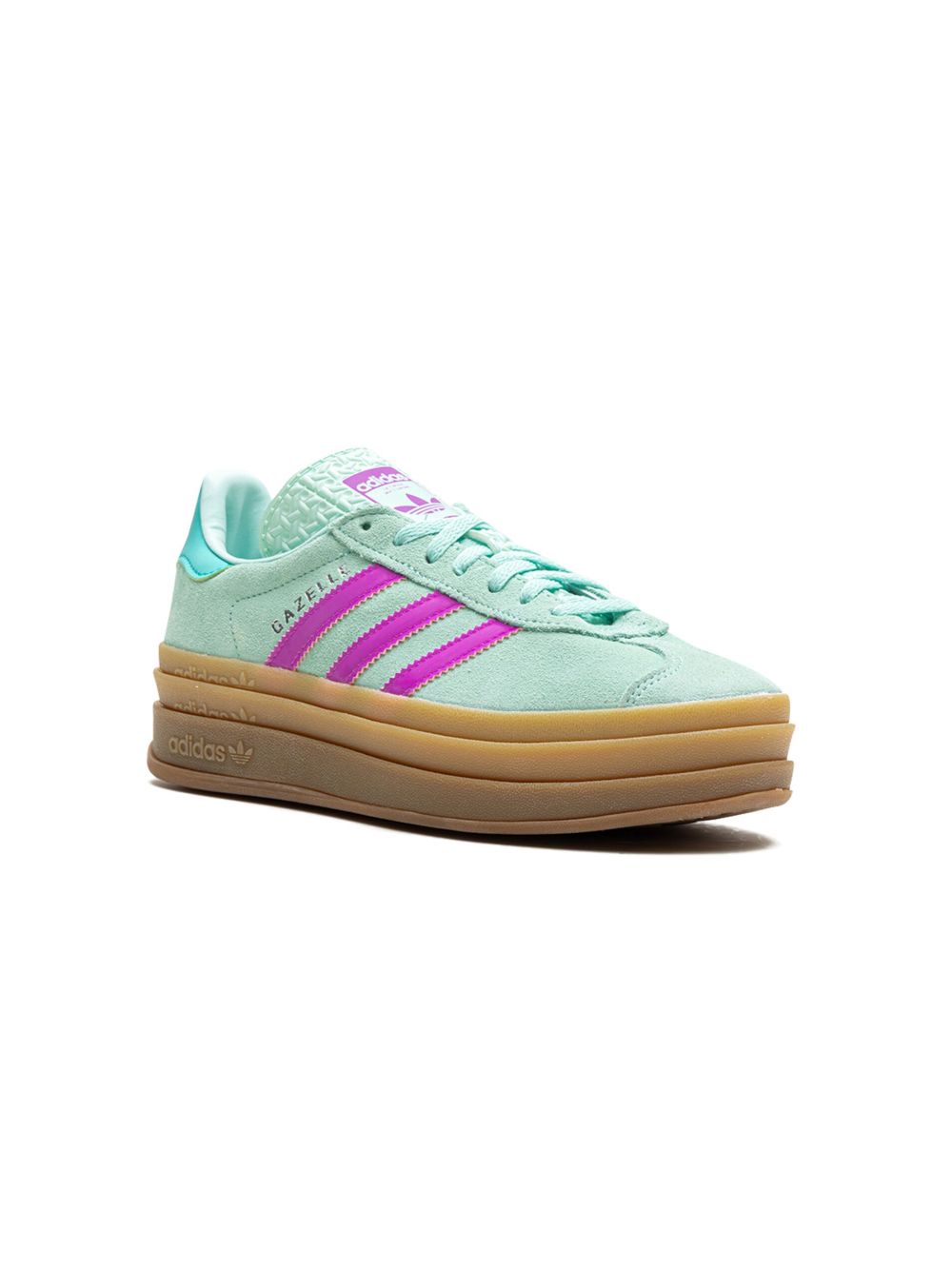 adidas Kids Gazelle Bold "Turqoise/Pink" sneakers