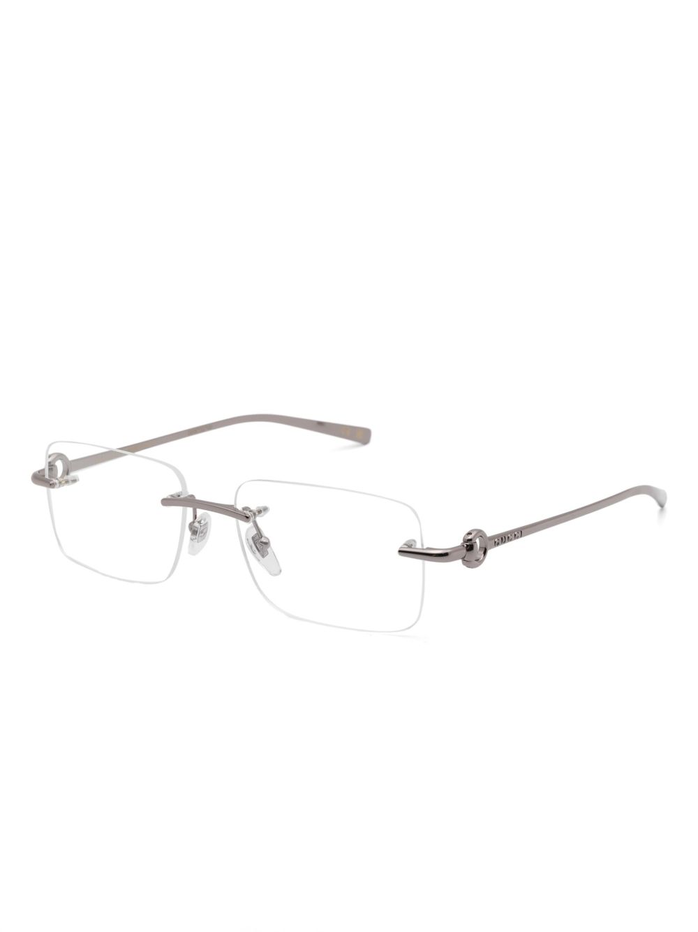 Gucci Eyewear logo-engraved rimless glasses