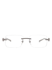 Gucci Eyewear logo-engraved rimless glasses