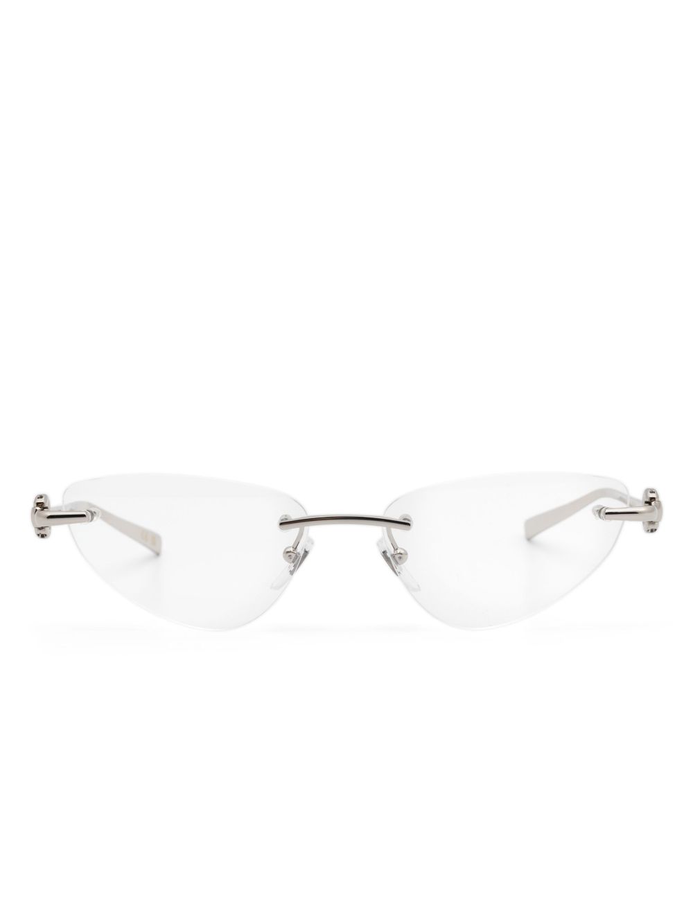 Gucci Eyewear logo-engraved rimless glasses