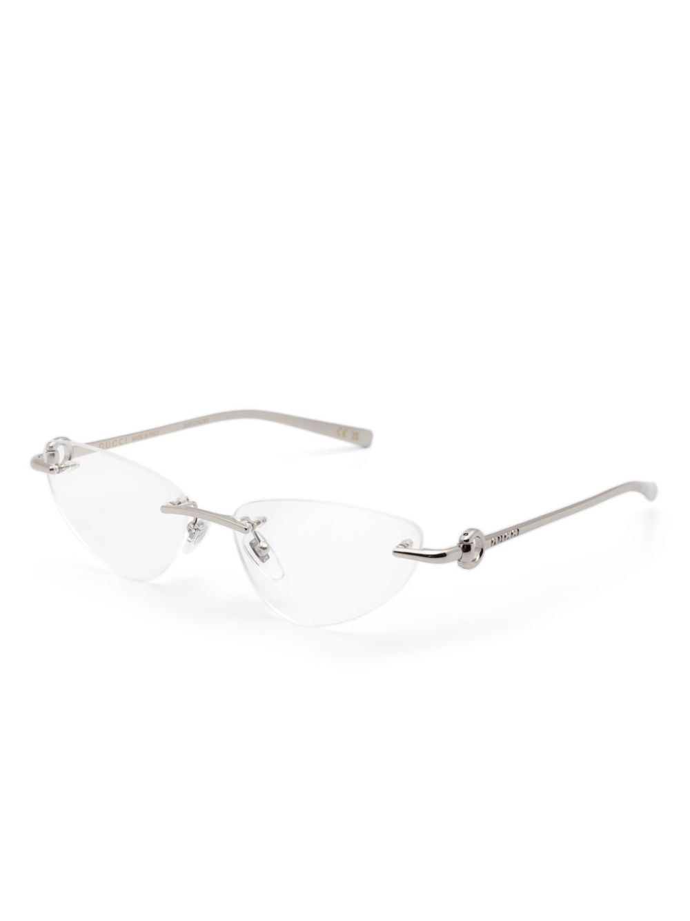 Gucci Eyewear logo-engraved rimless glasses