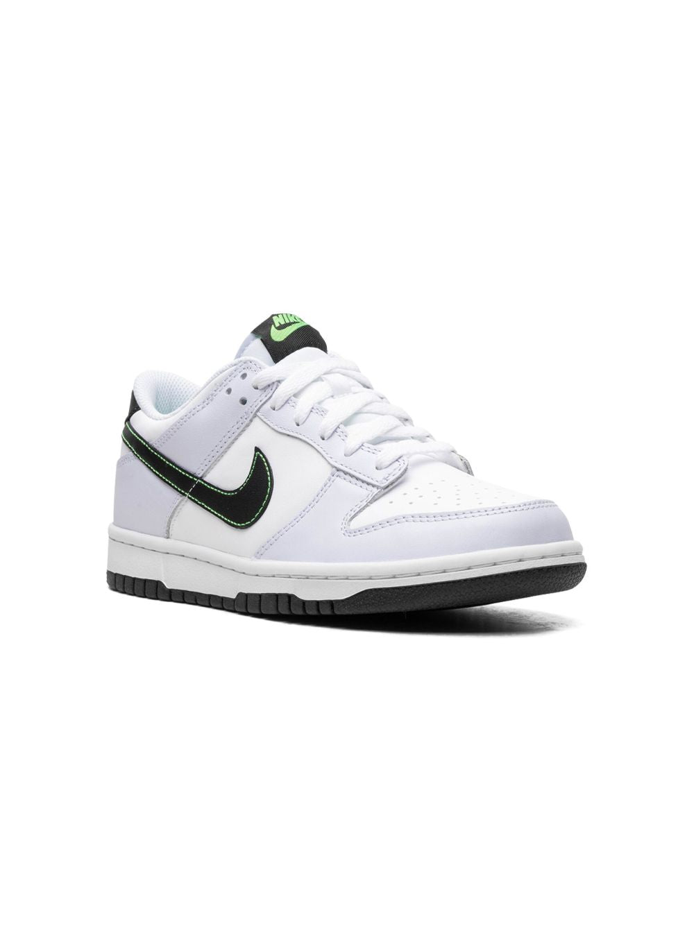 Nike Kids Dunk Low "Grey/Green Strike" sneakers