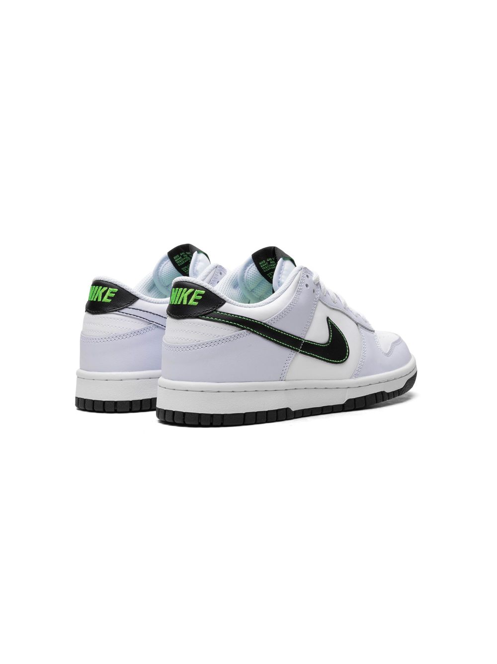 Nike Kids Dunk Low "Grey/Green Strike" sneakers