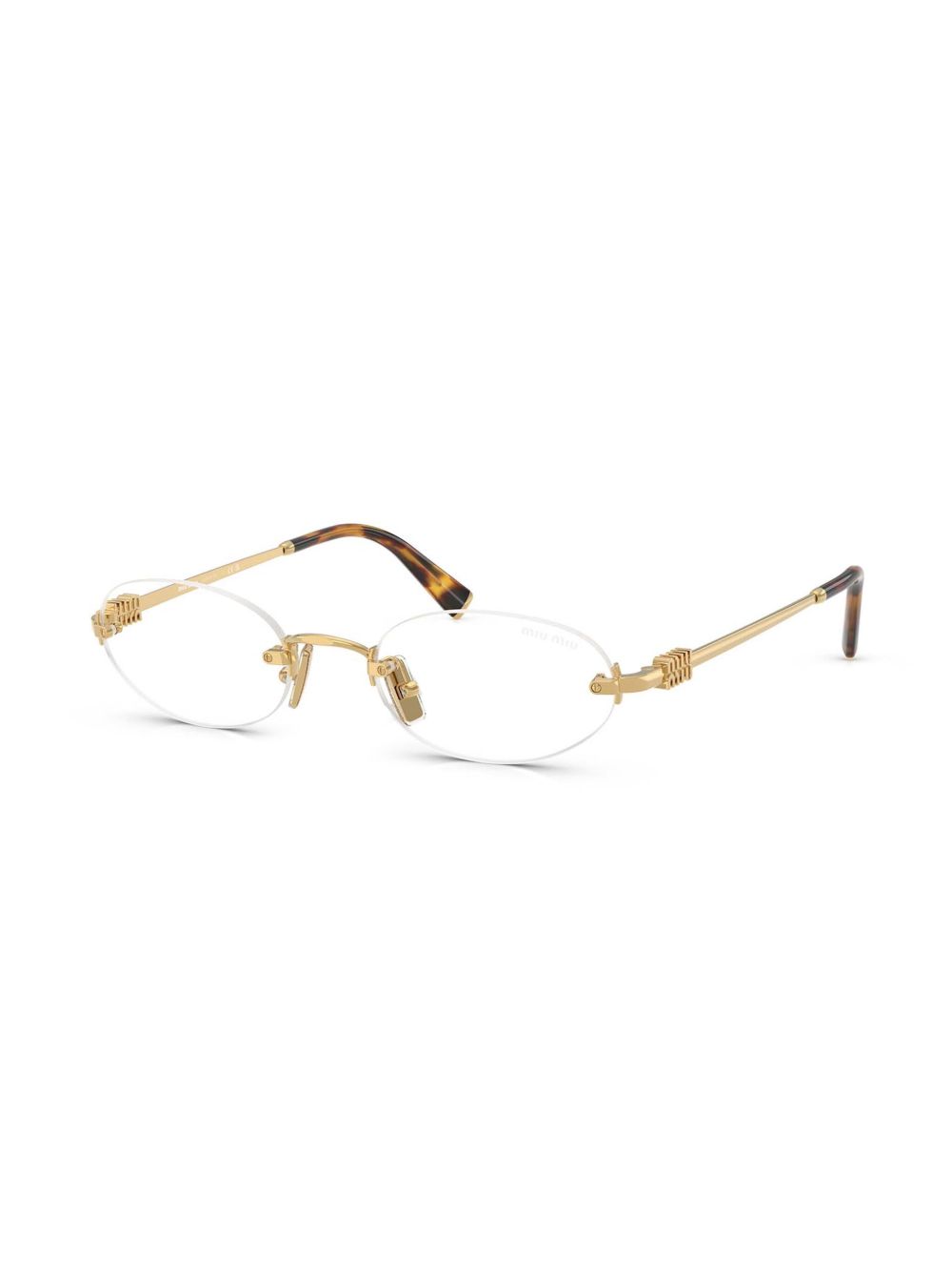 Miu Miu Eyewear oval rimless glasses