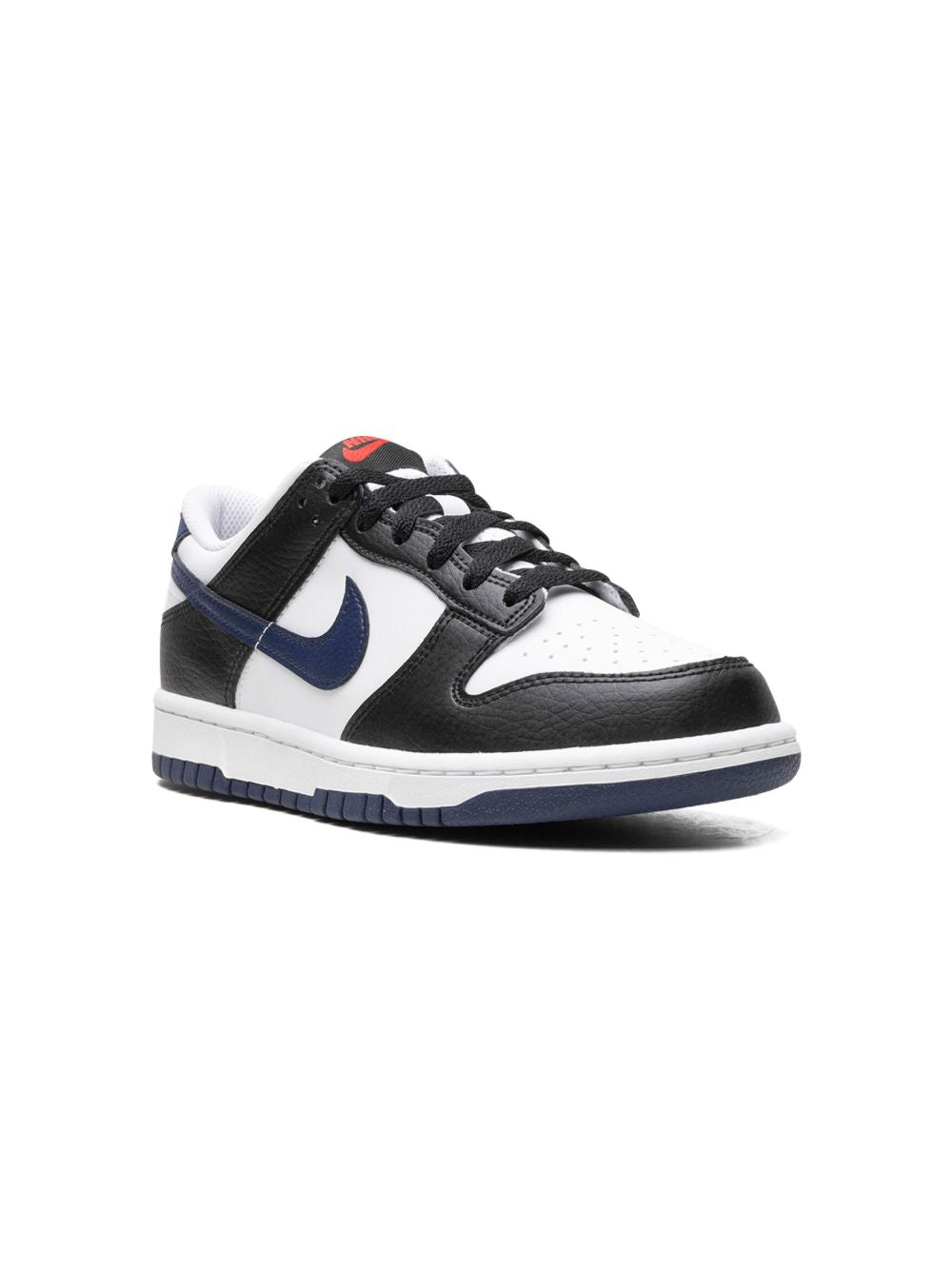 Nike Kids Dunk Low "Black/White/University Red/Midnight Navy" sneakers