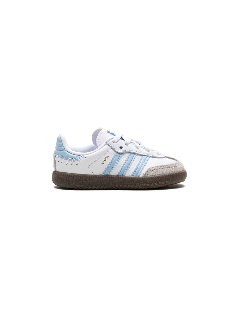 adidas Kids Samba OG "Cloud White/Clear Sky/Blue" sneakers 