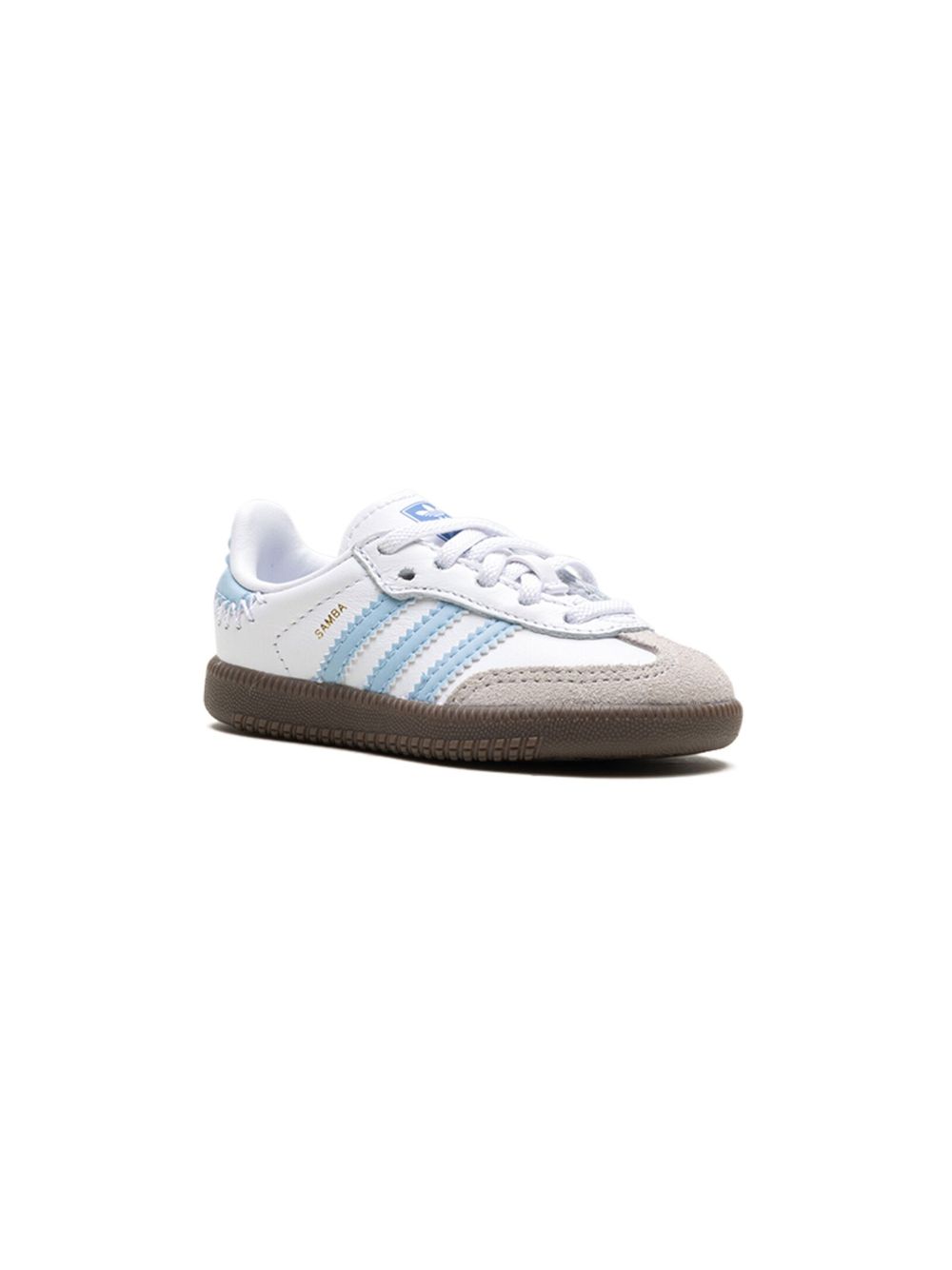 adidas Kids Samba OG "Cloud White/Clear Sky/Blue" sneakers 