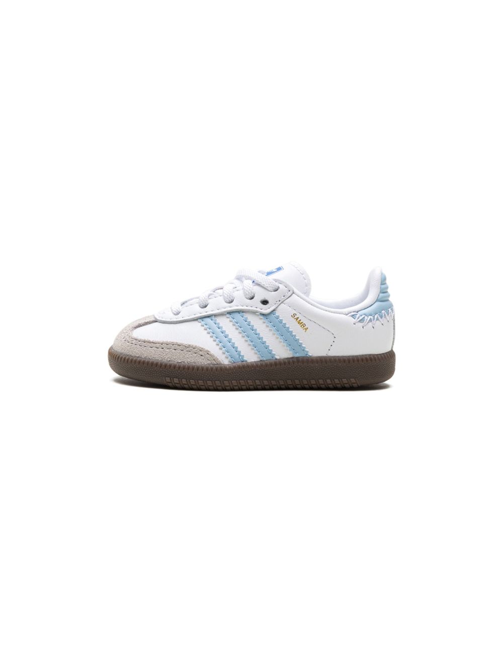 adidas Kids Samba OG "Cloud White/Clear Sky/Blue" sneakers 