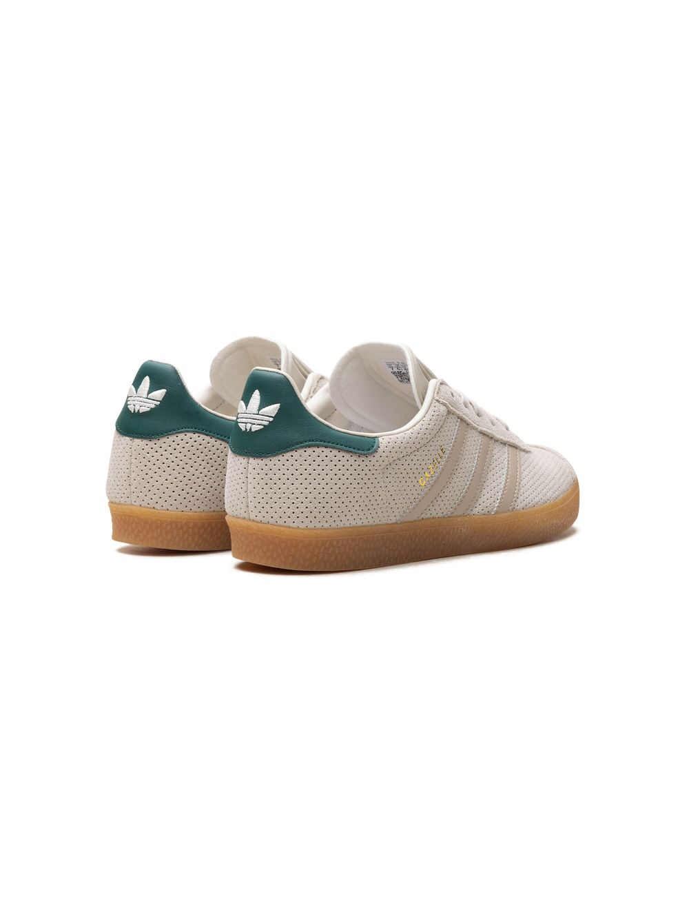 adidas Kids Gazelle "Wonder Beige/Green" sneakers