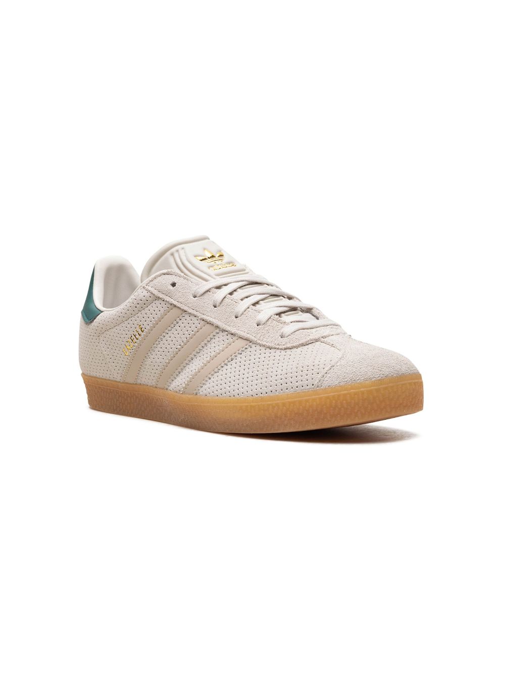 adidas Kids Gazelle "Wonder Beige/Green" sneakers