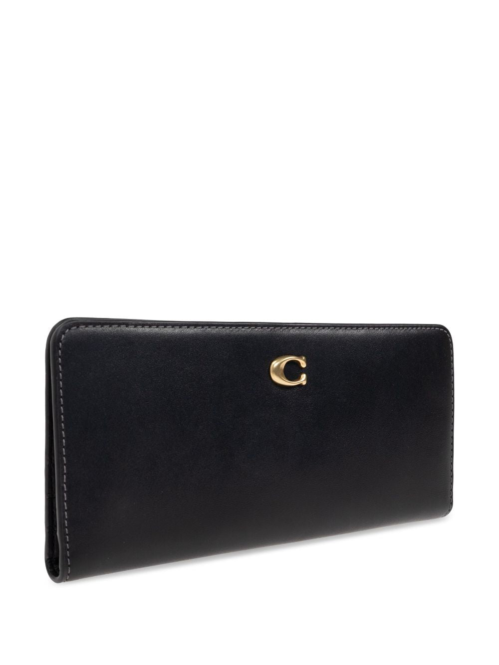 Coach logo-plaque wallet