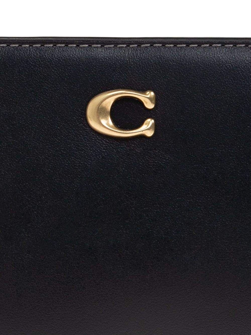 Coach logo-plaque wallet